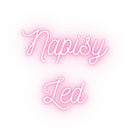 Napisy LED